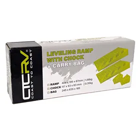 Coast 3 Step Levelling Ramp with Chock & Bag